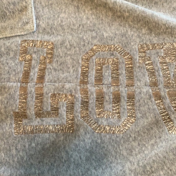 VS PINK velour wide leg sweat pants. - Picture 7 of 11